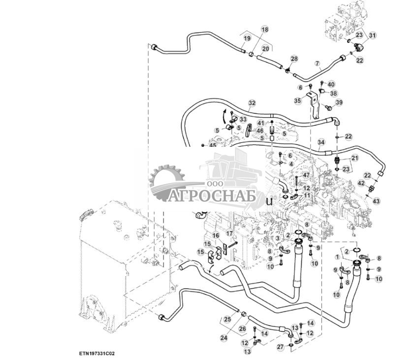 Гидравлические линии, высокий расход, с PTO, мост с двухступенчатым редуктором (23) (805441 - ) - ST928076 638.jpg